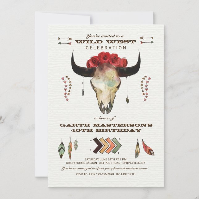 Western Elements Invitation (Front)