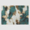 Western Emerald Gold White Cowhide 