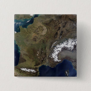 Western Europe 2 Inch Square Button