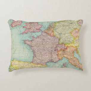 Western Europe communications Decorative Pillow
