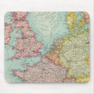 Western Europe communications Mouse Pad