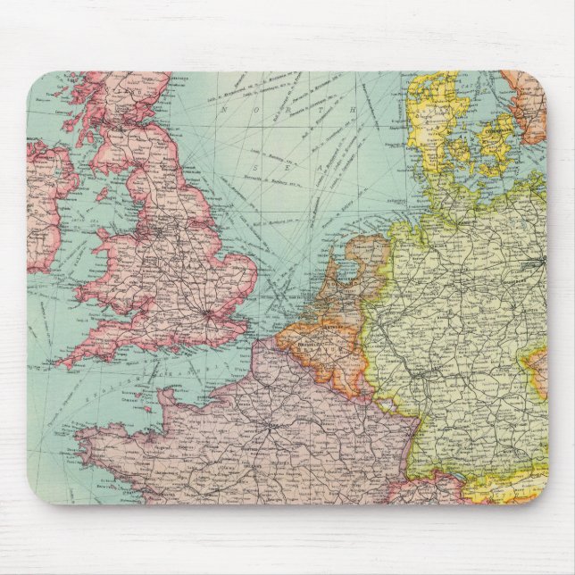 Western Europe communications Mouse Pad (Front)