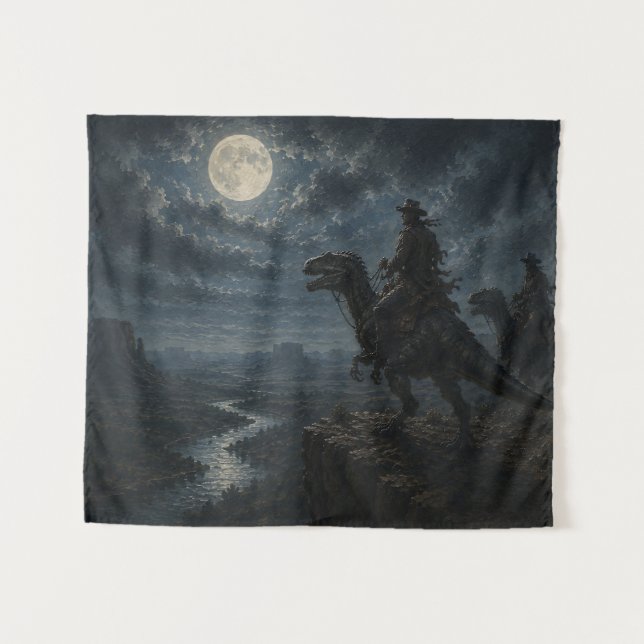 Western Fantasy Art Tapestry (Front (Horizontal))