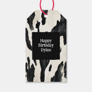 Western Farm Animal Cow Gift Tags
