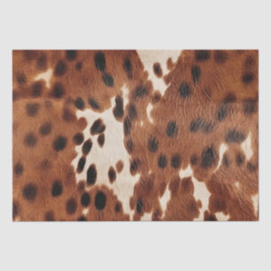 Western Farm Brown Cream Cowhide  Tissue Paper