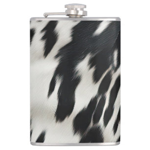Western Farm Cowhide  Hip Flask