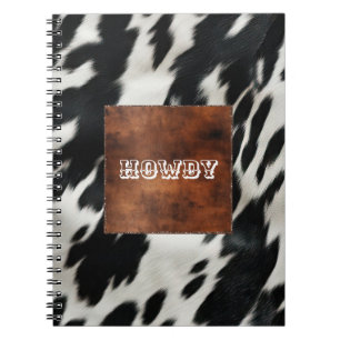 Western Farm Cowhide  Notebook