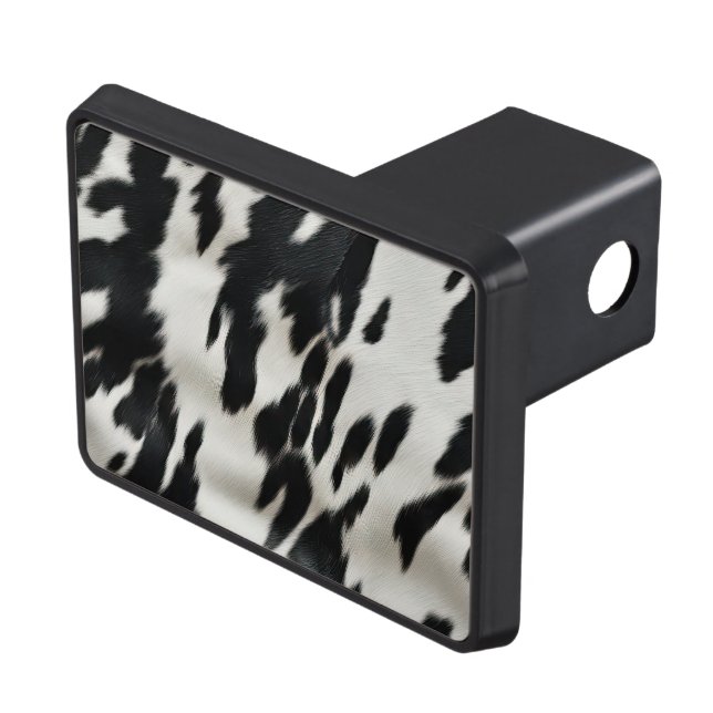 Western Farm Cowhide  Trailer Hitch Cover (Top Right)