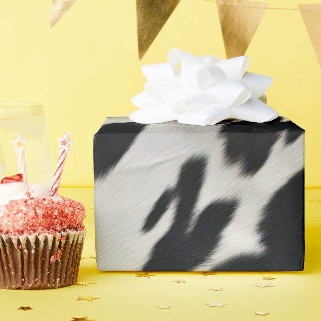 Western Farm Cowhide  Wrapping Paper (Birthday Party)