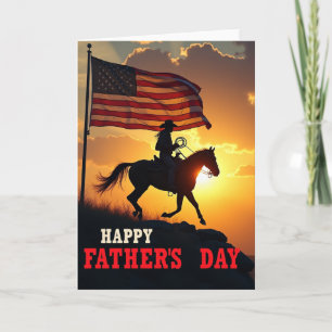 Western Fathers Day Art Card