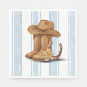 Western First Birthday   Cowboy   First Roundup Napkin
