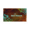 Western Floral Business Card Brown Blue Grunge