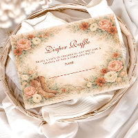 Western Floral Cowgirl Baby Shower Diapper Raffle