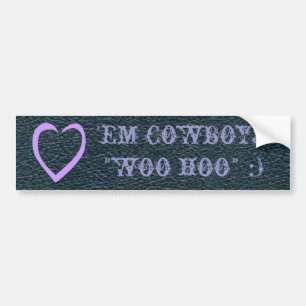 Western Fun Love 'Em Cowboys! Bumper Sticker