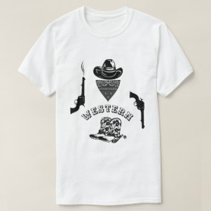 Western funny, unique, cool, customizable T-Shirt