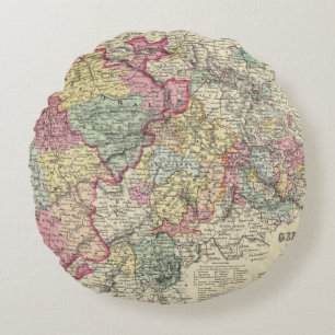 Western Germany 2 Round Pillow