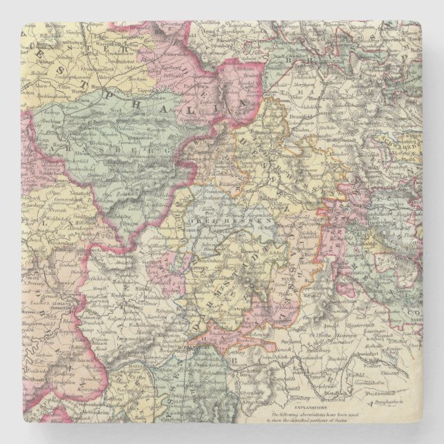 Western Germany 2 Stone Coaster (Front)