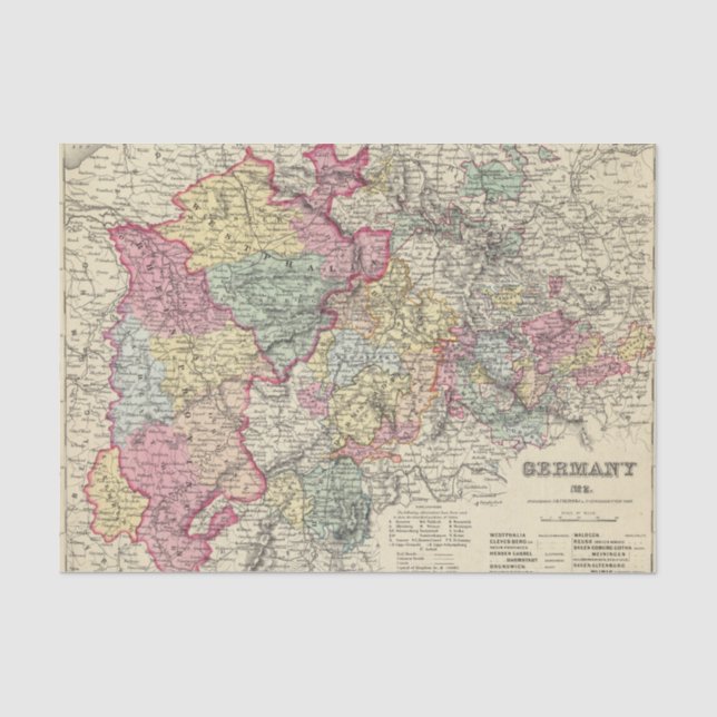 Western Germany 2 Tissue Paper (Front)
