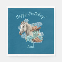 Western Grace Horse Paper Plates