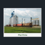 Western Grain Elevator Postcard<br><div class="desc">Jordan Elevator,  Roland,  Manitoba</div>