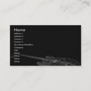 Western Guitar Business Card