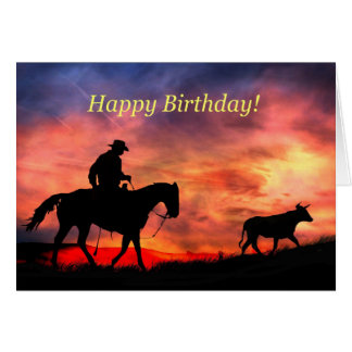 Country Western Birthday Cards, Country Western Birthday Greeting Cards ...