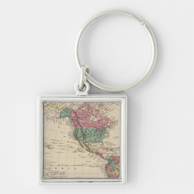 Western Hemisphere 2 Keychain (Front)
