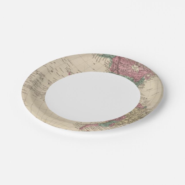 Western Hemisphere 2 Paper Plate (Angled)