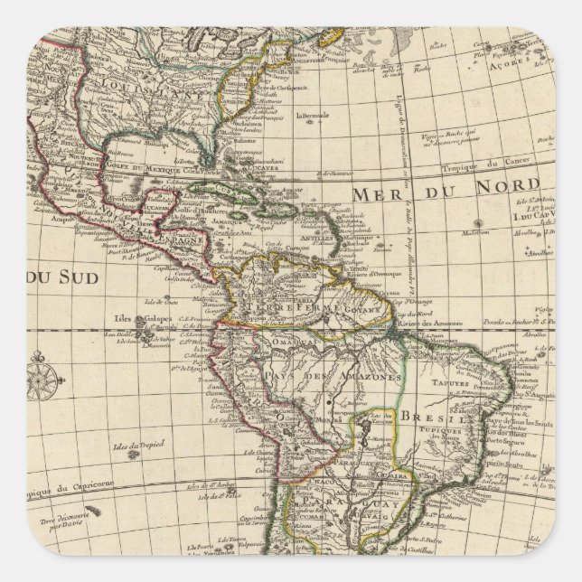 Western Hemisphere 2 Square Sticker (Front)