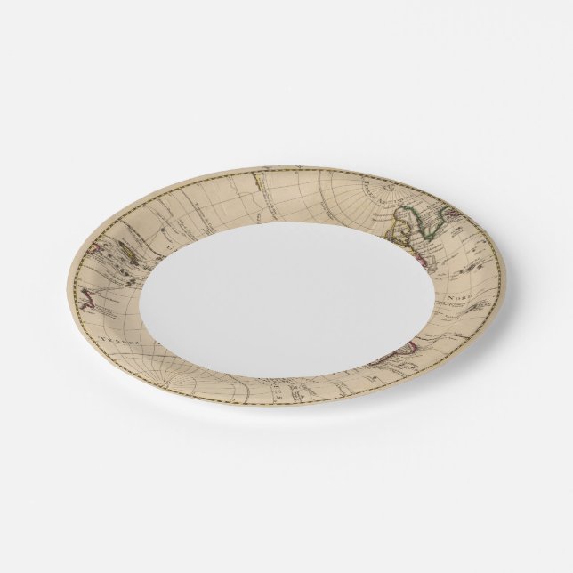 Western Hemisphere 3 Paper Plate (Angled)