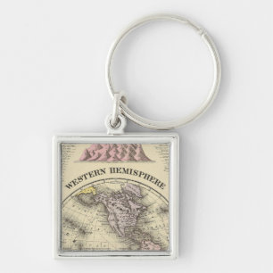 Western Hemisphere 8 Keychain