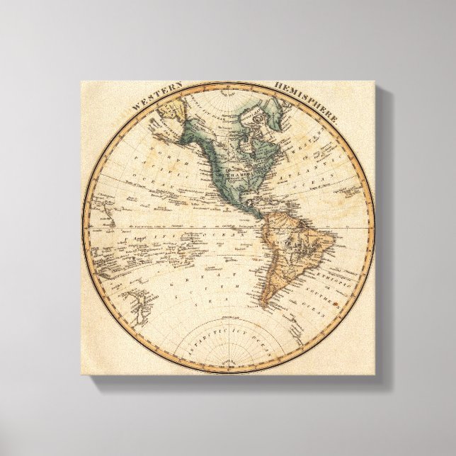 Western Hemisphere 9 Canvas Print (Front)