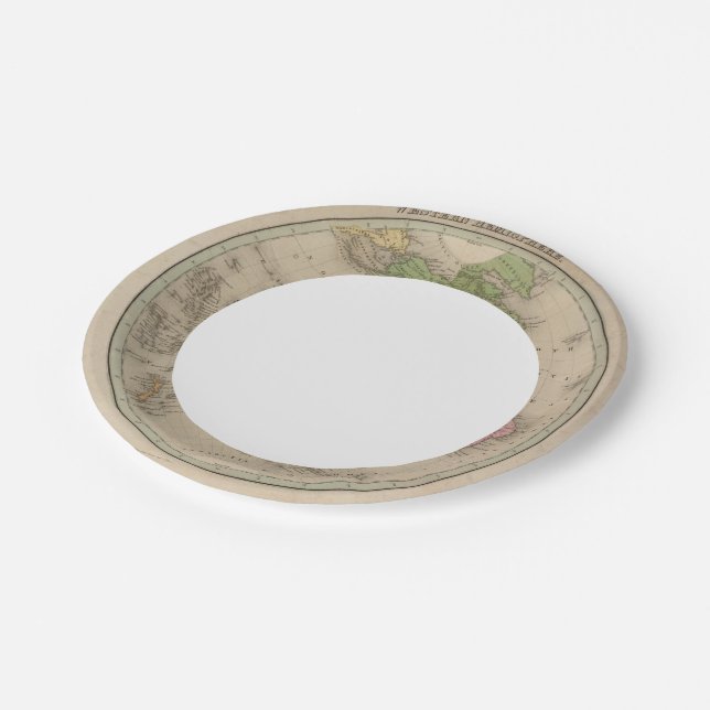 Western Hemisphere 9 Paper Plate (Angled)