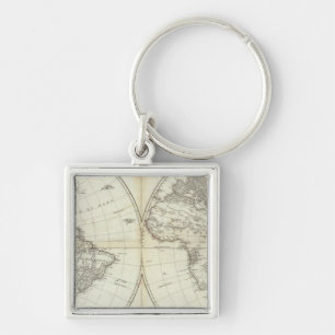 Western Hemisphere or New World Keychain