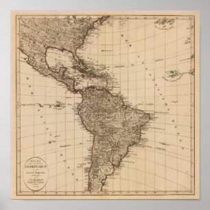 Western Hemisphere, South America Poster