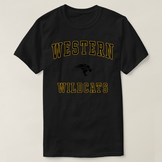 Western High School Wildcats  T-Shirt (Design Front)