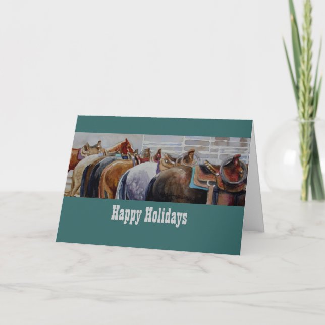 Western Horse Christmas Card (Front)