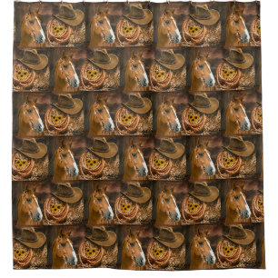 Western Horse Cowboy Hat Lasso Sunflowers
