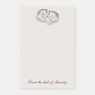 Western Horse Equestrian Country Cowgirl Cowboy Post-it Notes