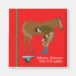 Western Horse Farrier Magnet