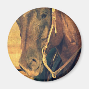 Western Horse Magnet