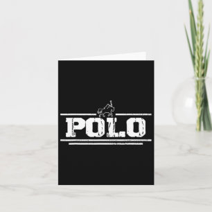 Western Horse Polo Gifts Practice Vintage Horsebac Card
