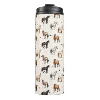 Western Horse Thermos 