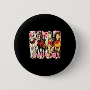 Western Horse Valentine Funny Western Valentines D 2 Inch Round Button