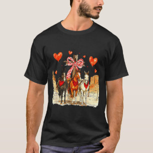 Western Horse Valentine Funny Western Valentines D T-Shirt