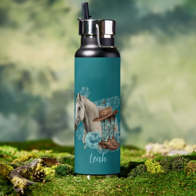Western Horse Water Bottle (Outdoor (Rotated))