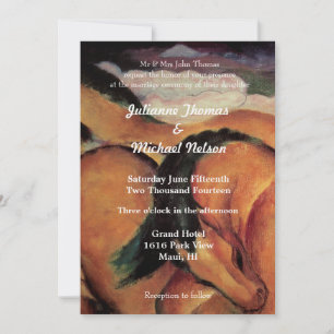 Western Horses Wedding Invitation