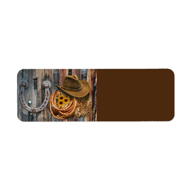 Western Horseshoe Cowboy Hat Lasso (Front)