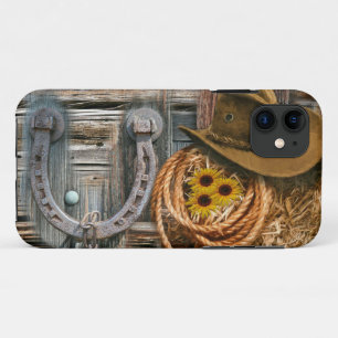 Western Horseshoe Cowboy Hat Lasso iPhone 11 Case
