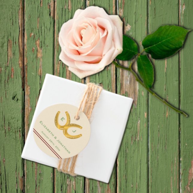 Western Horseshoes Wedding Favour Tags (Creator Uploaded)
